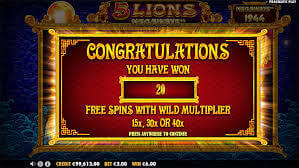5 Lions Megaways Slot Free Spins