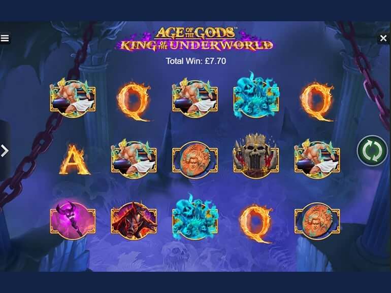Age of the Gods King of the Underworld Slot Wins