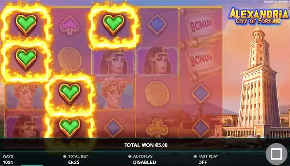 Alexandria City of Fortune Slot Gameplay