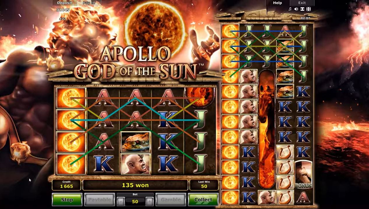 Apollo God Of The Sun Slot Gameplay