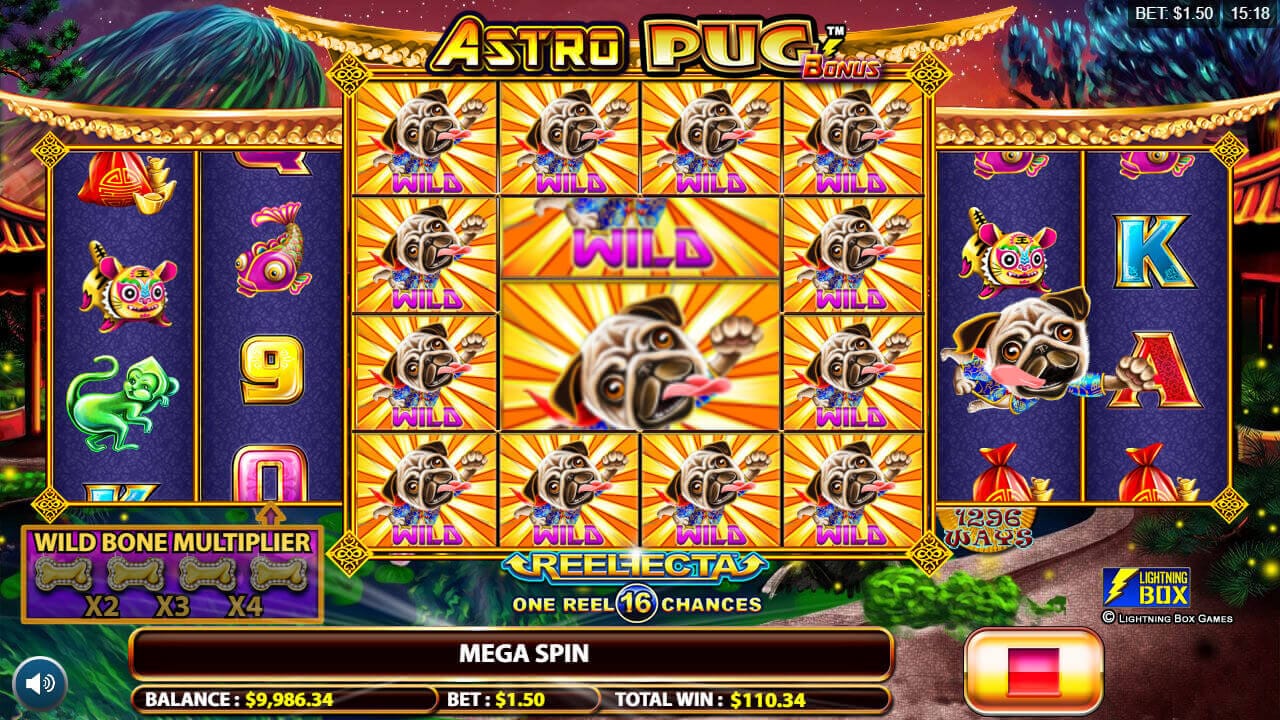 Astro Pug Slot Gameplay