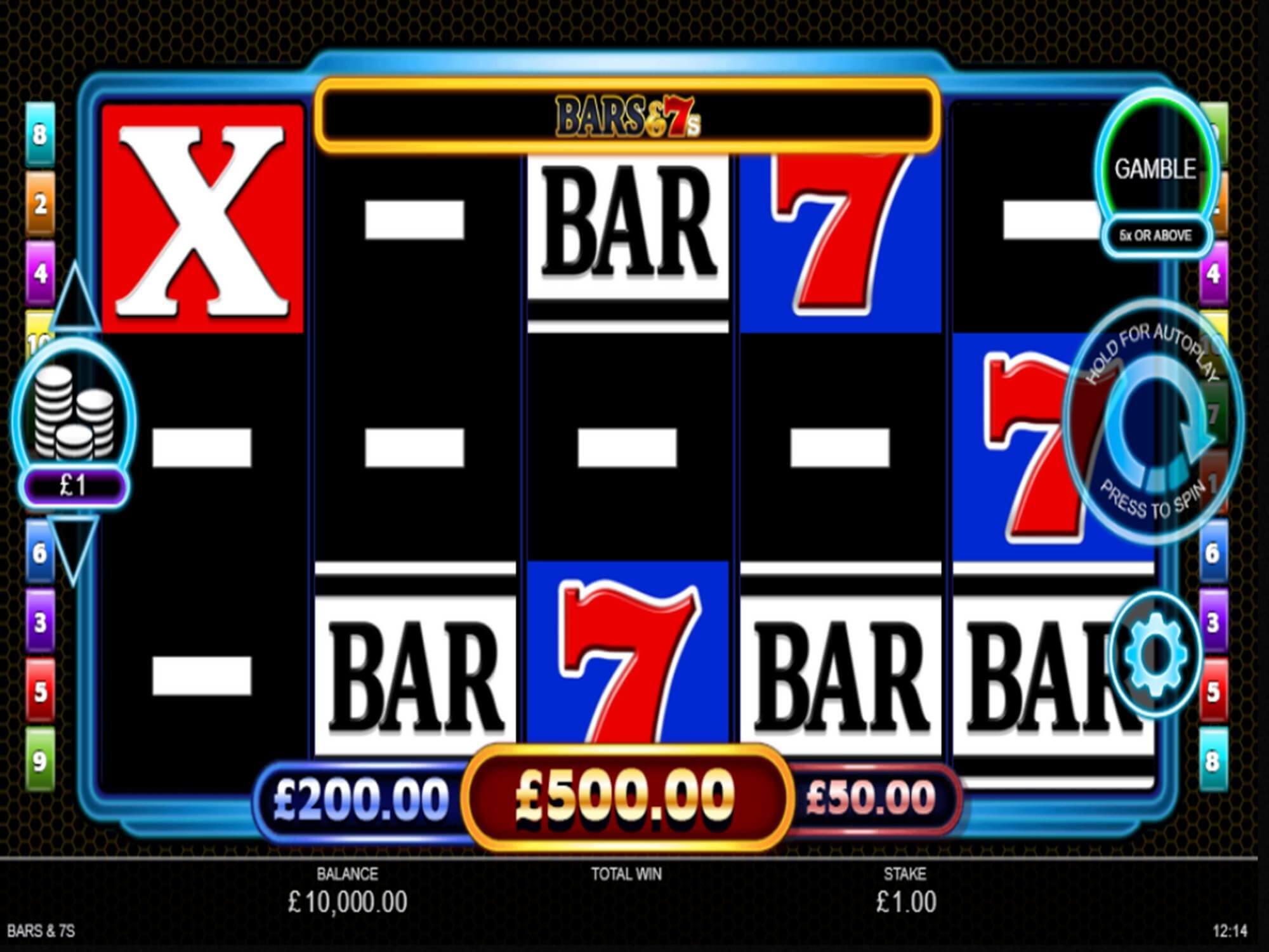 Bars and 7s Slot Gameplay