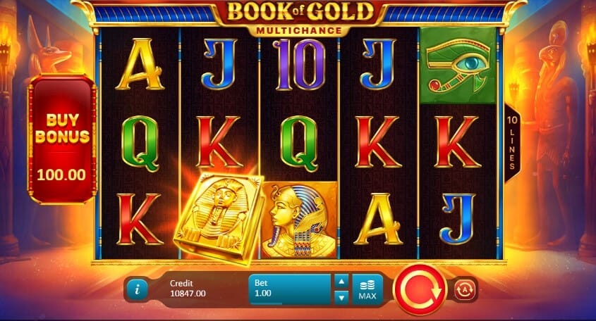 Book of Gold Multichance Slot Gameplay