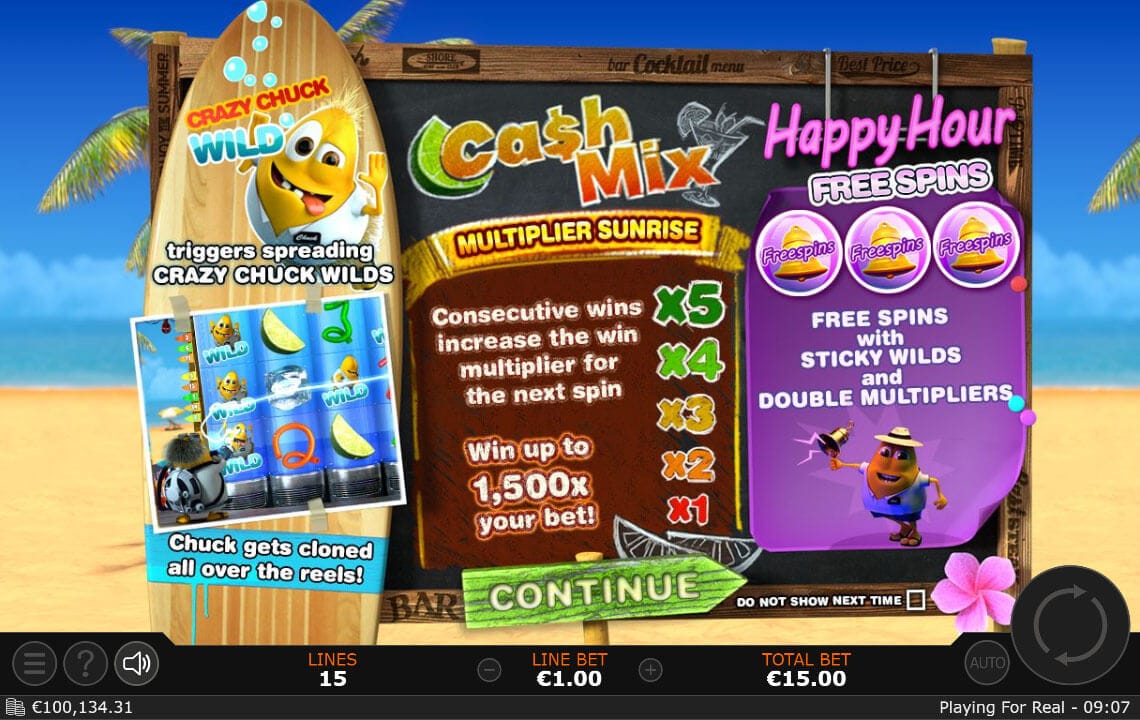 Cash Mix Slot Bonus
