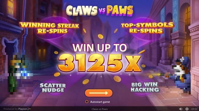 Claws vs Paws Slot Bonuses