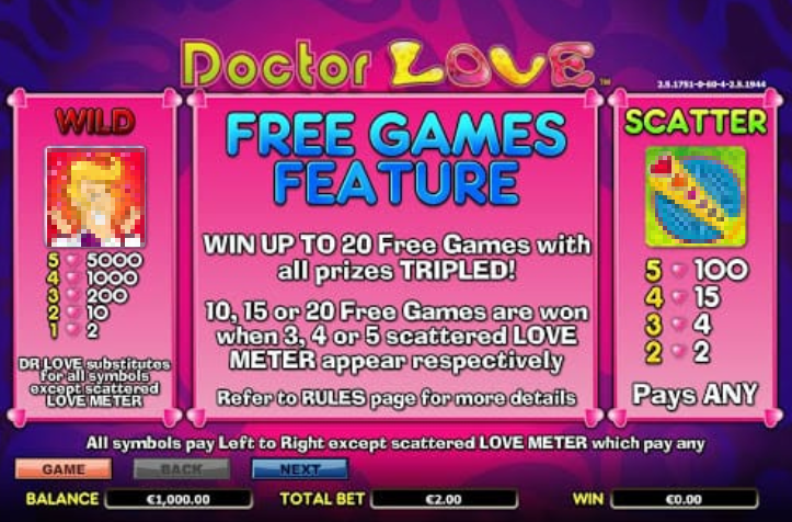 Dr Love Free Games Feature