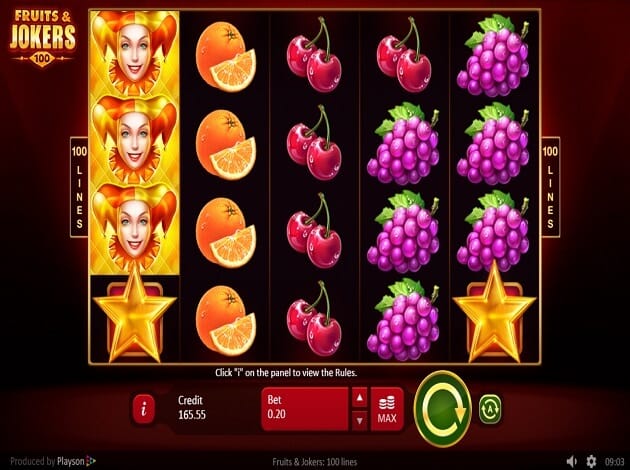 Fruits and Jokers Slot Bonus