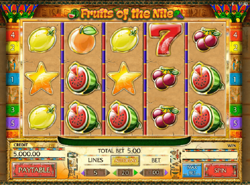 Fruits of the Nile Slot Gameplay