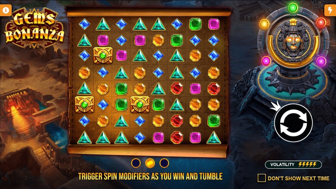 Gems Bonanza Slot Gameplay