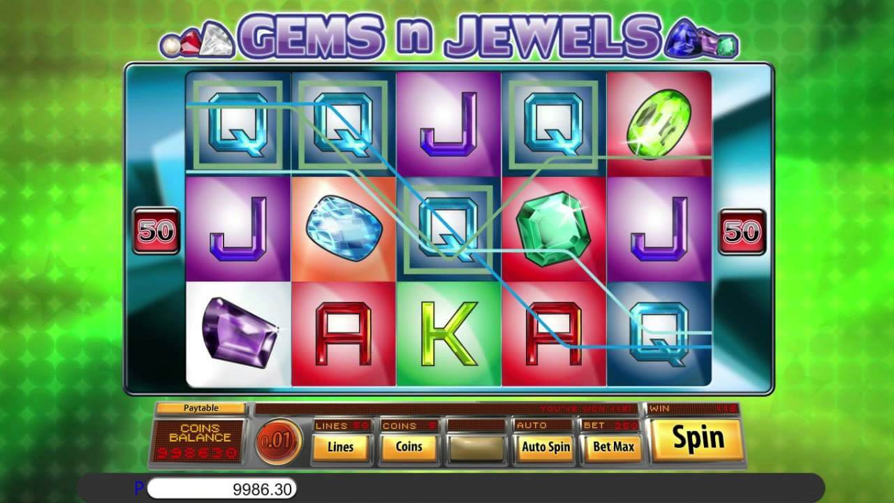 Gems n Jewels Slot Gameplay