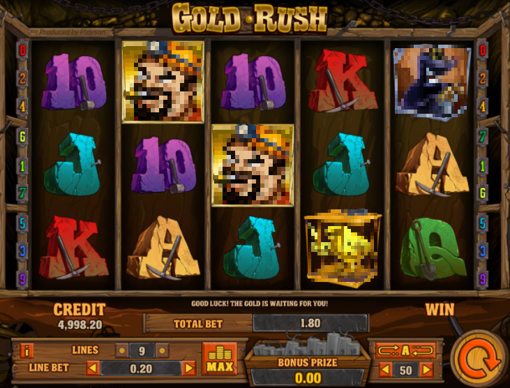 Gold Rush Slot Gameplay