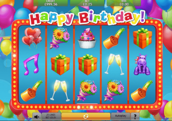 Happy Birthday Slot Gameplay