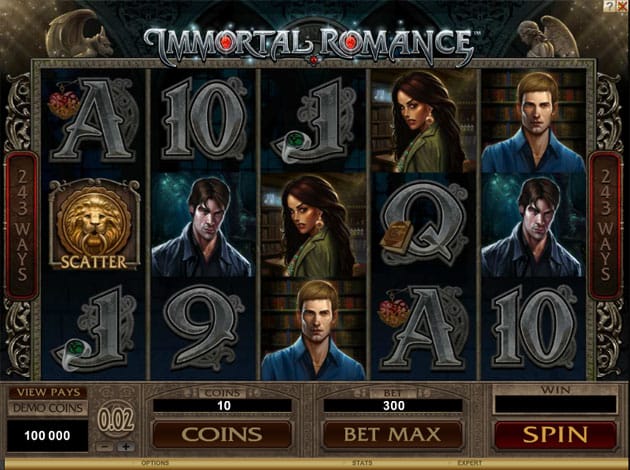 Immortal Romance Casino Gameplay