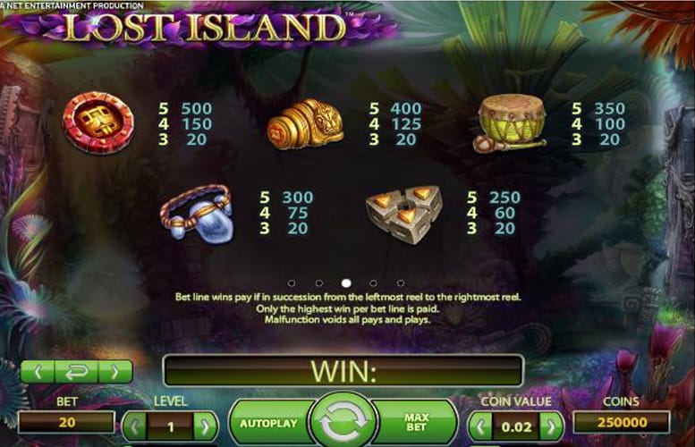 Lost Island Slot Bonus (NetEnt)