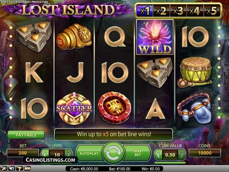 Lost Island Slot Gameplay (NetEnt)
