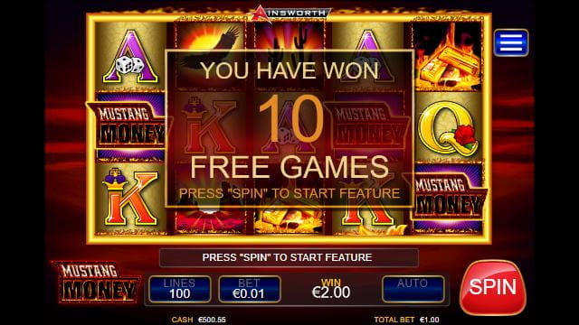 Mustang Money Slot Wins