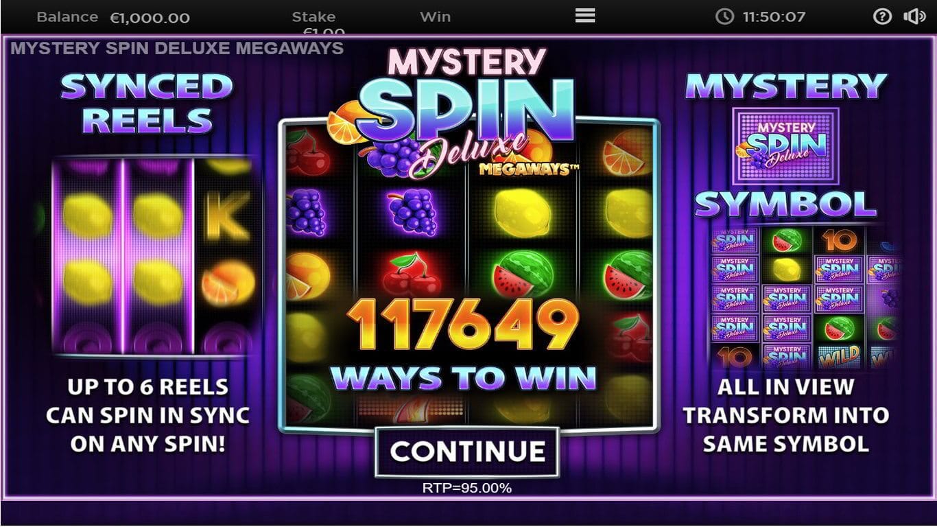 Mystery Spin Deluxe Megaways Slot Bonus