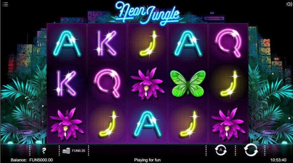 Neon Jungle Slot Gameplay