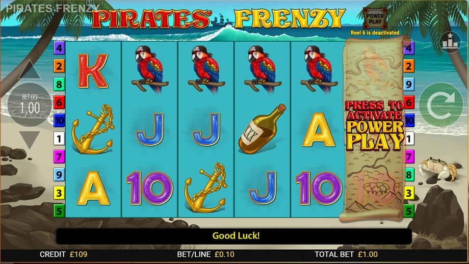 Pirates Frenzy Casino Slot Game Bonuses