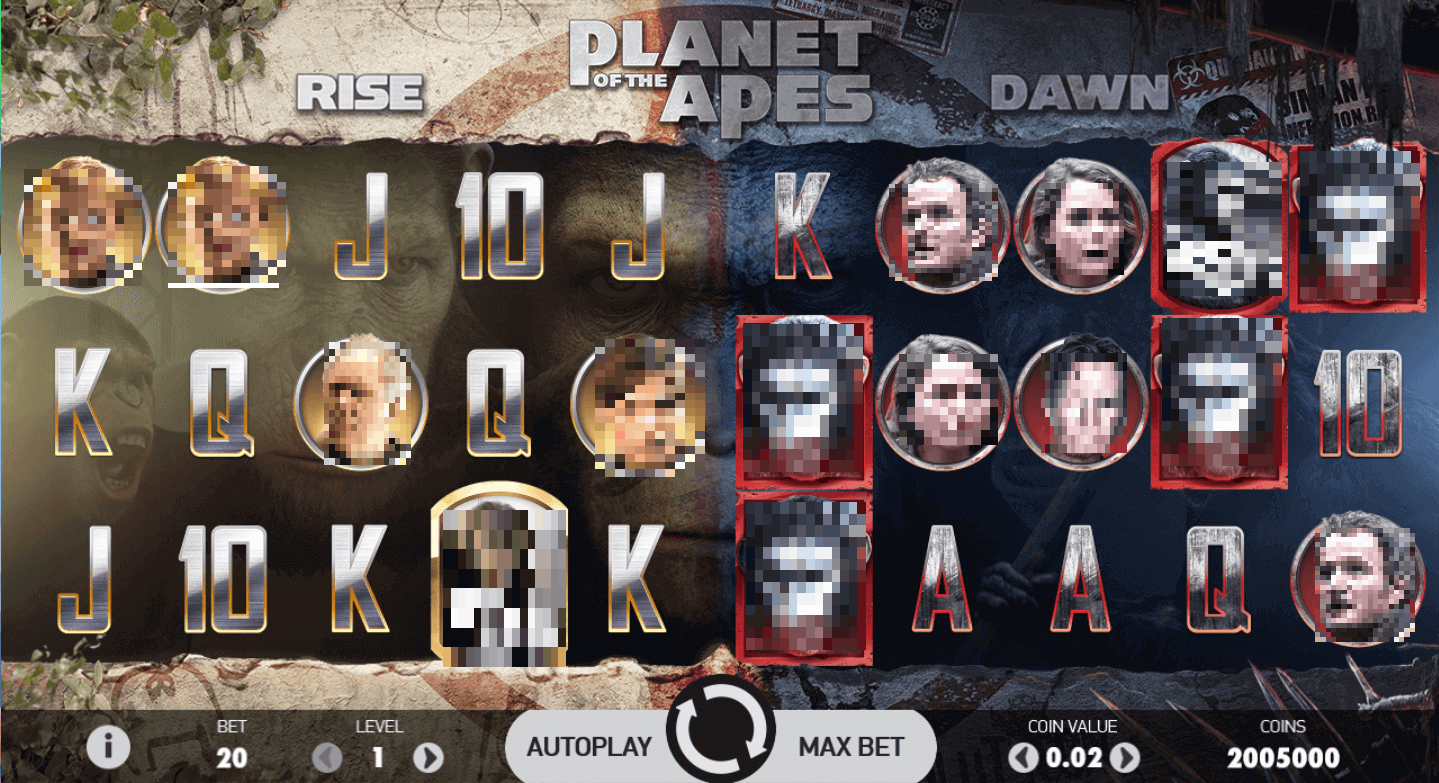 Planet of the Apes Slot Gameplay