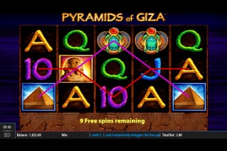 Pyramids of Giza Slot Gameplay