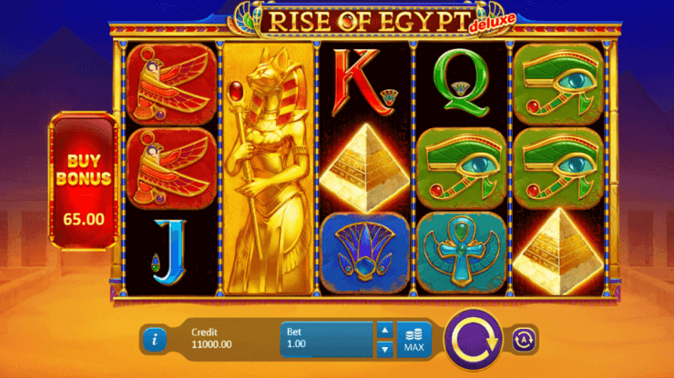Rise of Egypt Deluxe Slot Gameplay