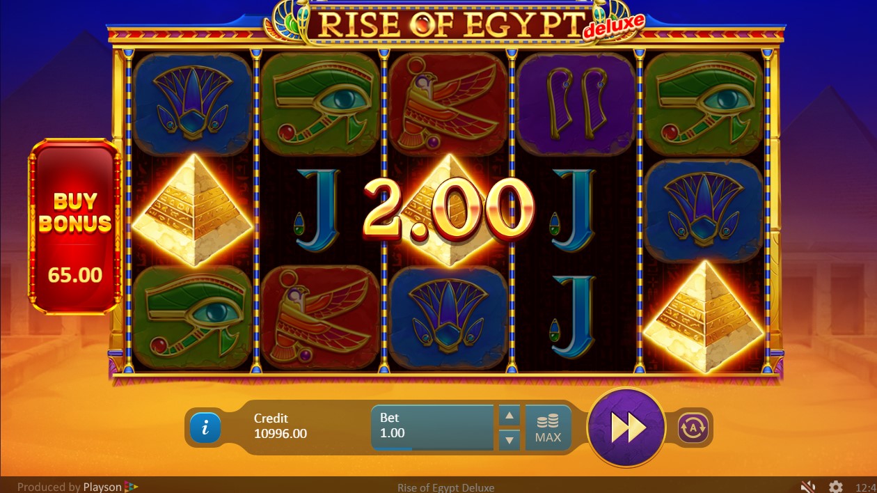 Rise of Egypt Deluxe Slot Wins