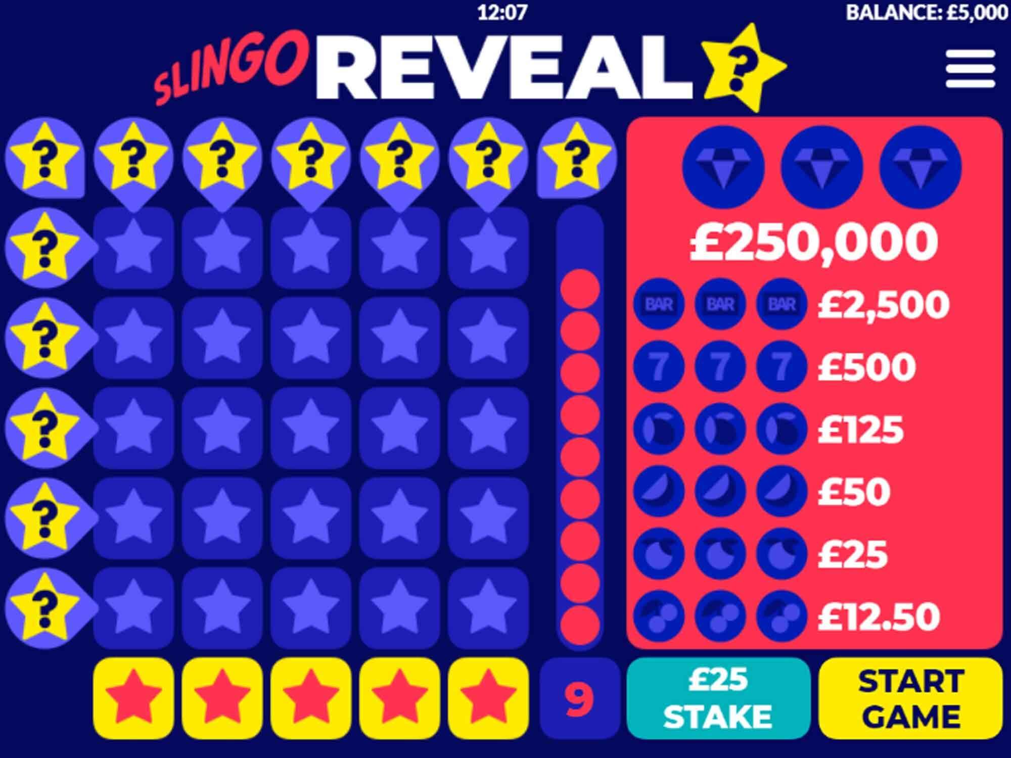 SLINGO REVEAL SLINGO ONLINE available on [HOST] play for free