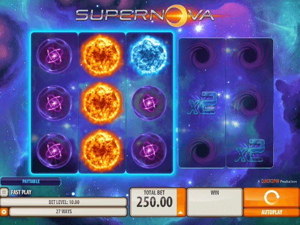 Supernova Slot Gameplay