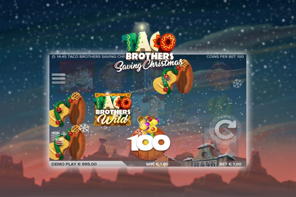 Taco Brothers Saving Christmas Slot Gameplay