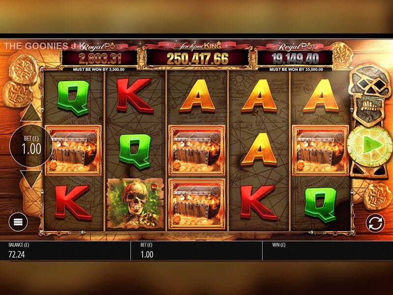 The Goonies Jackpot King Slot Gameplay