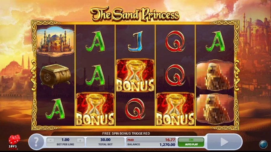 The Sand Princess Slot Bonus