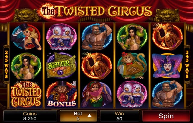 The Twisted Circus Slot Bonus