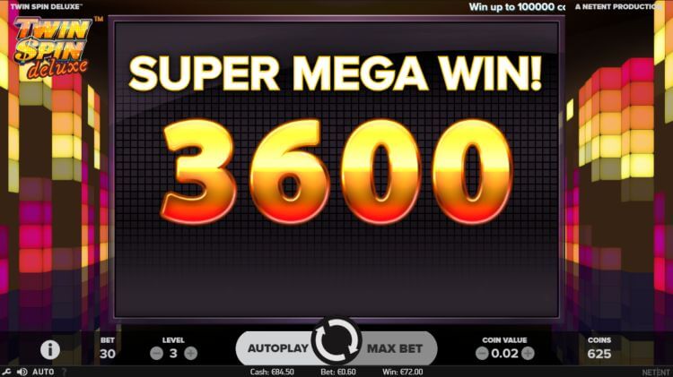 Twin Spin Deluxe Slot Wins