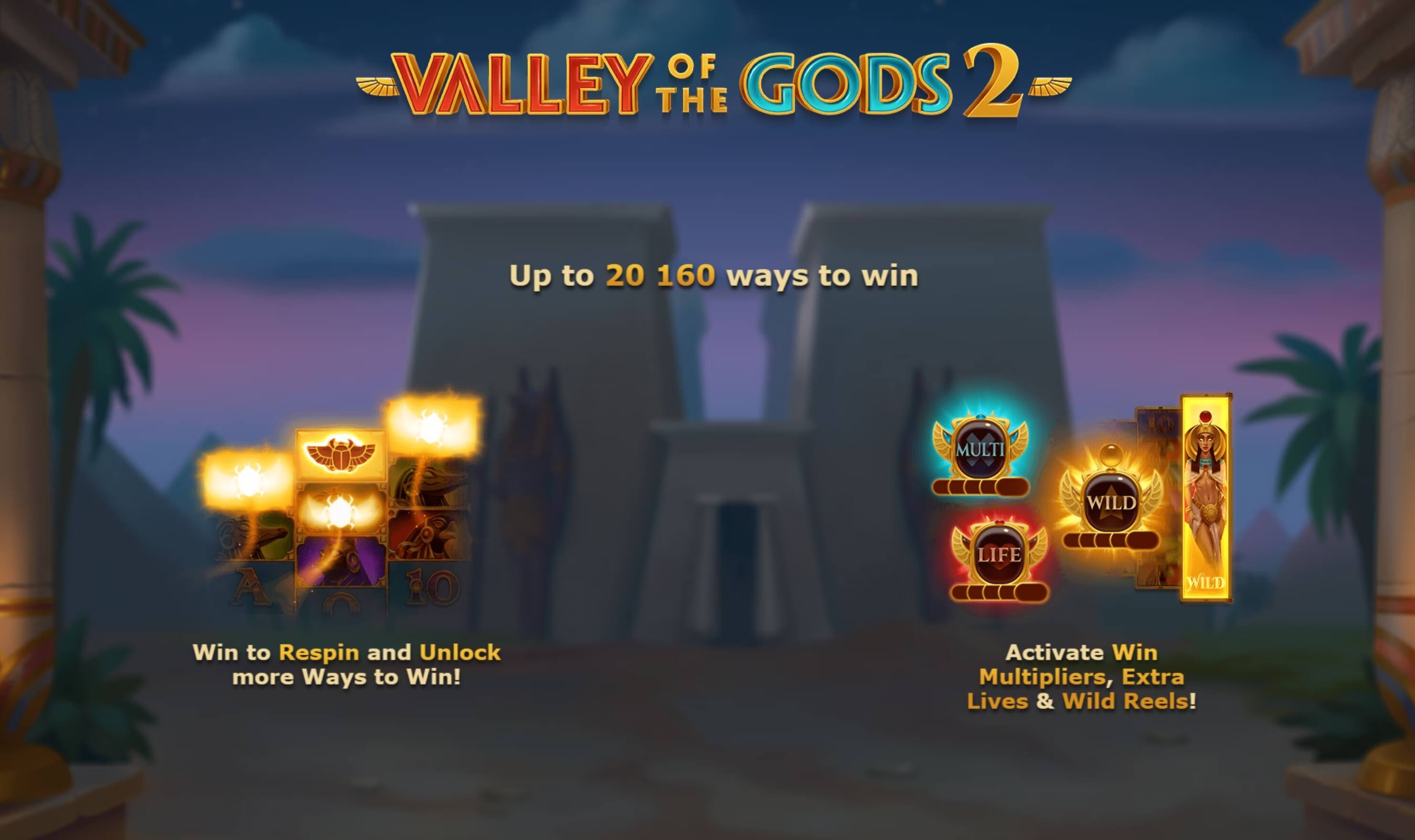 Valley of the Gods 2 Slot Bonus