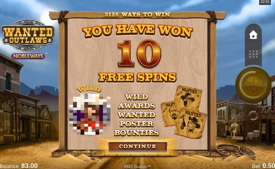 Wanted Outlaws Slot Free Spins