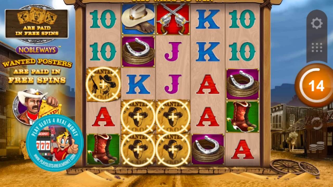 Wanted Outlaws Slot Gameplay