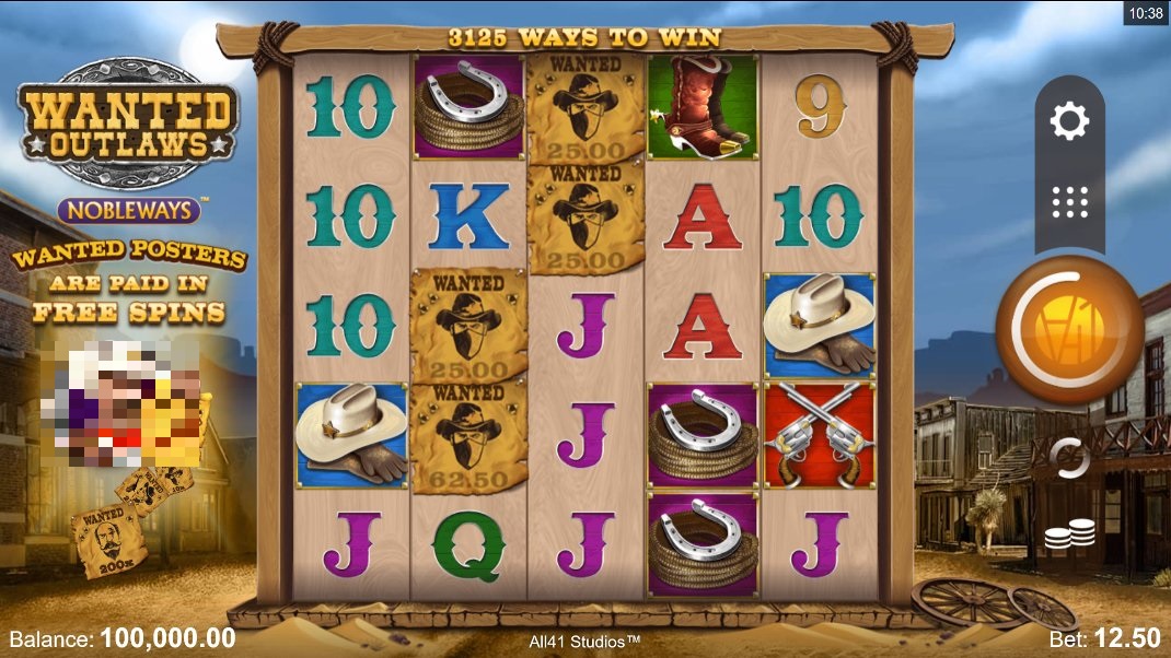 Wanted Outlaws Slot Gameplay