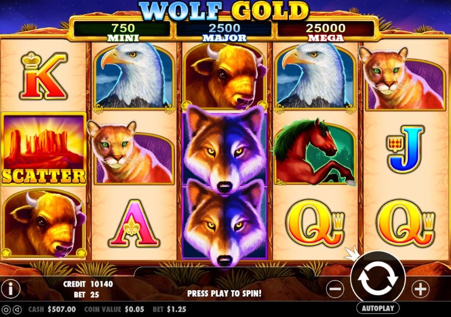 Wolf Gold Slot Graphics