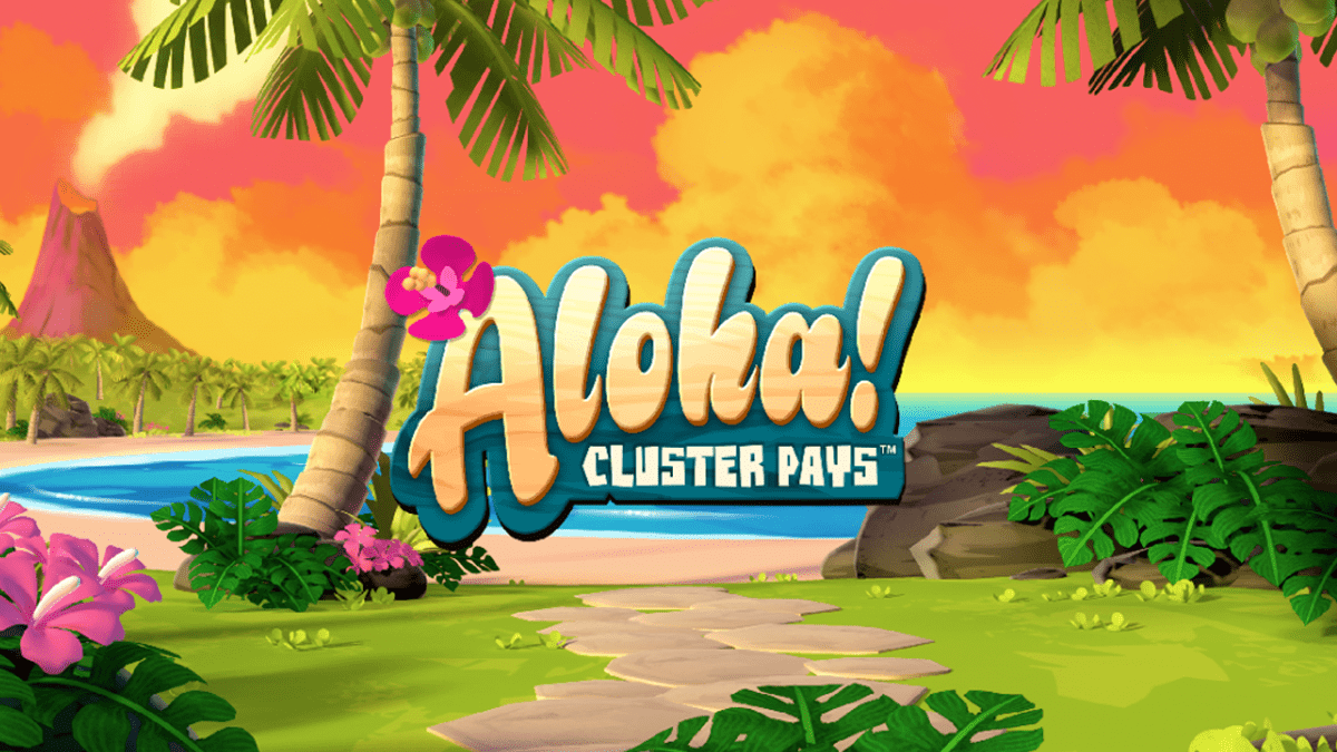 Aloha! Cluster Pays slot logo - SlotsUK