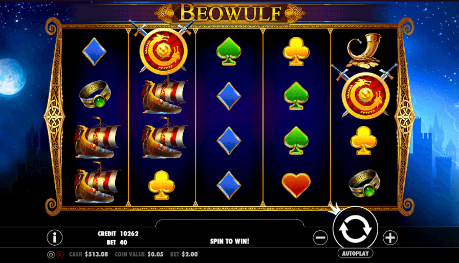 Beowulf Slots Gameplay