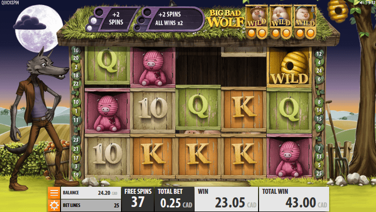 Big Bad Wolf casino gameplay