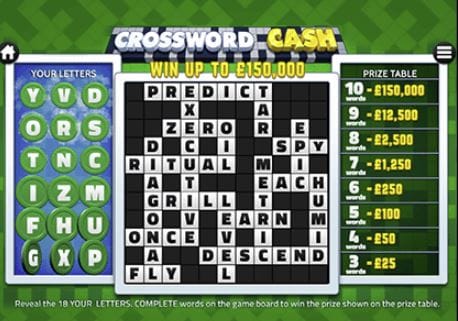 Crossword Cash Slot Gameplay