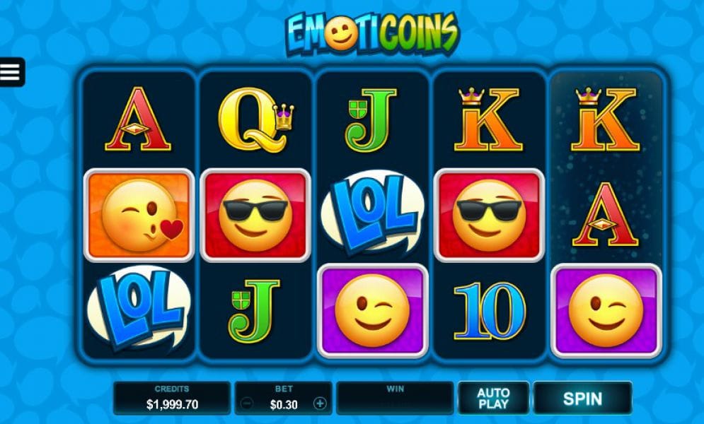 Emoticoins casino gameplay