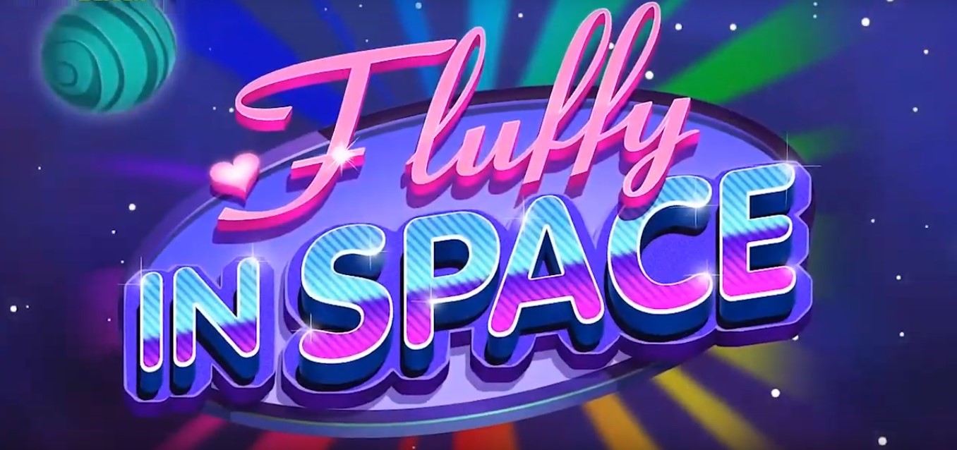 Fluffy in Space Slot Logo Slots UK