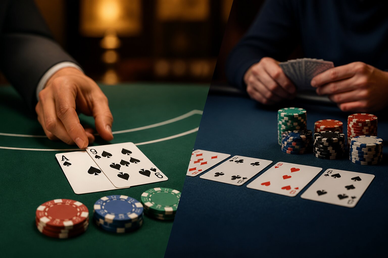 Is Blackjack Poker? Key Differences Explained Between Blackjack & Poker