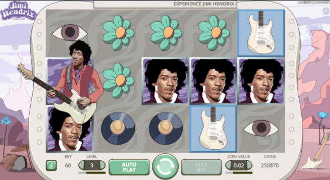 JIMI HENDRIX ONLINE SLOT Gameplay