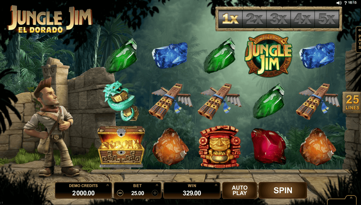 Jungle Jim El Dorado Slot Gameplay Image