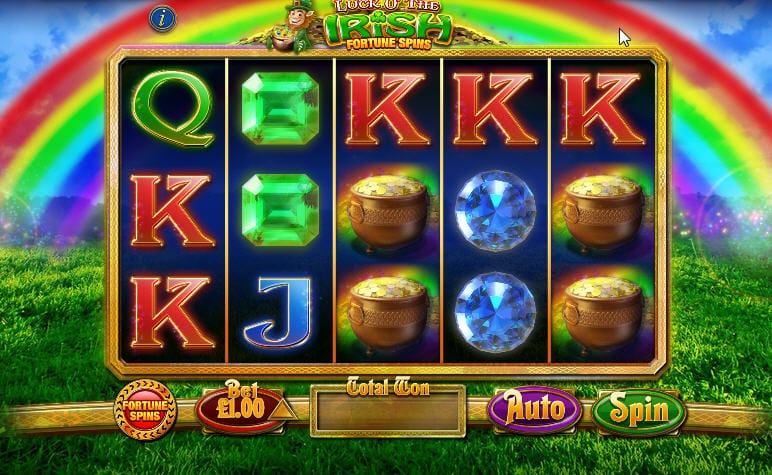 Lucky Irish Slot Logo Slots UK