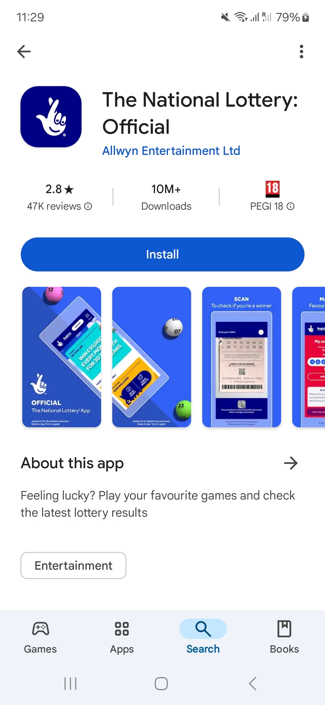 National Lottery App